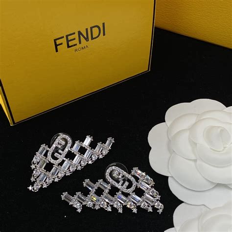 fake fendi earrings|fendi vintage earrings.